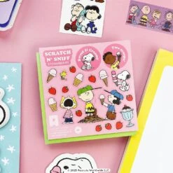 Peanuts Ice Cream Scratch 'n Sniff (2ct) Stickers | Pipsticks(Peanuts Ice Cream Scratch N Sniff Pipsticks) -Curious Bear Toys Store 039d9e1d5ec050a51b6db3f2611cbc720346b738aff97bd82ae8710846952708