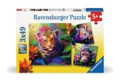 Ravensburger Jungle Babies - 3x49pc | Ravensbuger(Jungle Babies 3x49pc Ravensbuger)