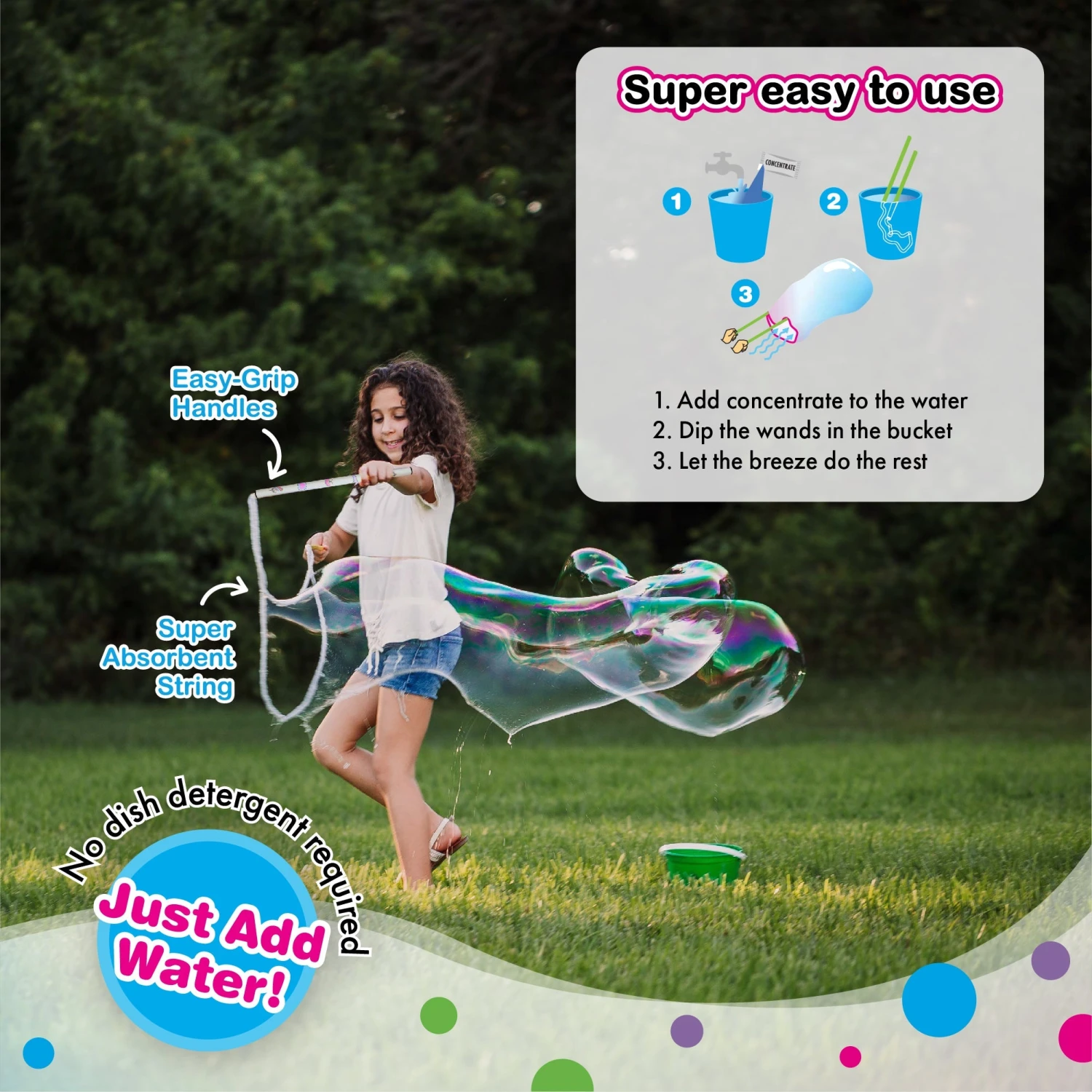 WOWmazing Giant Bubble Unicorn Kit | South Beach Bubbles(Wowmazing Giant Bubble Unicorn Kit) 4 WOWmazing Giant Bubble Unicorn Kit | South Beach Bubbles(Wowmazing Giant Bubble Unicorn Kit) - Image 4