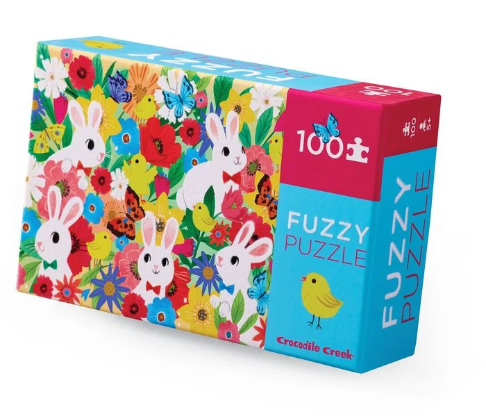 100-pc Fuzzy Puzzle - Bunny | Crocodile Creek(100 Pc Fuzzy Puzzle Bunny Crocodile Creek) 1 100-pc Fuzzy Puzzle - Bunny | Crocodile Creek(100 Pc Fuzzy Puzzle Bunny Crocodile Creek)