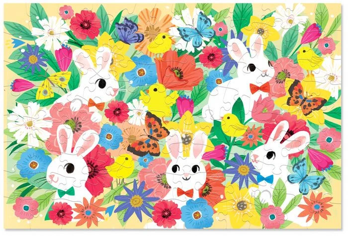 100-pc Fuzzy Puzzle - Bunny | Crocodile Creek(100 Pc Fuzzy Puzzle Bunny Crocodile Creek) 2 100-pc Fuzzy Puzzle - Bunny | Crocodile Creek(100 Pc Fuzzy Puzzle Bunny Crocodile Creek) - Image 2