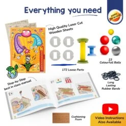 Pinball Machine STEAM Kit | Smartivity Labs(Pinball Machine Steam Kit Smartivity Labs) 11 Pinball Machine STEAM Kit | Smartivity Labs(Pinball Machine Steam Kit Smartivity Labs) -Curious Bear Toys Store 1169 4