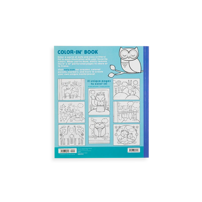 Color'In Book: Little Cozy Critters | OOLY(Little Cozy Critters Coloring Book) 4 Color'In Book: Little Cozy Critters | OOLY(Little Cozy Critters Coloring Book) - Image 4
