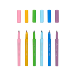 Silver Linings Outline Markers - Set Of 6 | OOLY(Silver Linings Outline Markers Set Of 6 Ooly) -Curious Bear Toys Store 130 082 Silver Linings Outline Markers O2