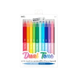 Dual Tone Double Ended Brush Marker - Set Of 12/24 Colors | OOLY(Dual Tone Double Ended Brush Marker Set Of 12 24 Colors Ooly)