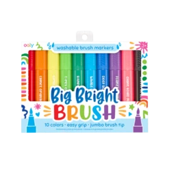 Big Bright Brush Markers - Set Of 10 | OOLY(Big Bright Brush Markers Ooly)