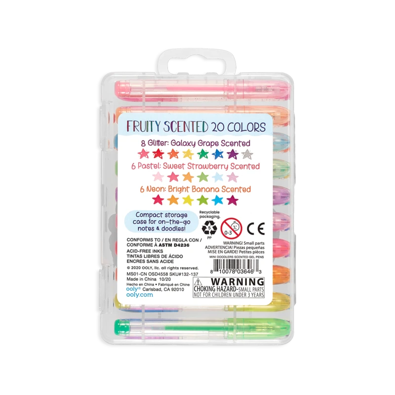 Mini Doodlers Scented Gel Pens - Set Of 20 | OOLY(Mini Doodlers Scented Gel Pens) 4 Mini Doodlers Scented Gel Pens - Set Of 20 | OOLY(Mini Doodlers Scented Gel Pens) - Image 4