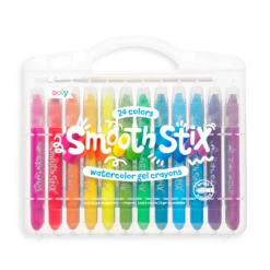 Smooth Stix Watercolor Gel Crayons - Set Of 24 | OOLY(Smooth Stix Watercolor Gel Crayons Set Of 24 Ooly)