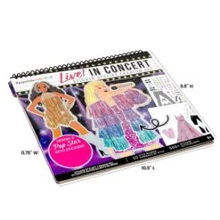 Live! In Concert Sticker Stylist | Fashion Angels(Live In Concert Sticker Stylist Fashion Angels) -Curious Bear Toys Store 13531 PKG DIMS