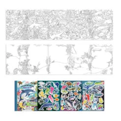 Under The Sea Fold-Out Coloring Book With Stickers | EeBoo(Under The Sea Fold Out Coloring Book With Stickers Eeboo) -Curious Bear Toys Store 1361335c4690115f4b8d9cd7aec09d662e2021b3250bc60efcda4430d5162e9b