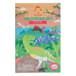 Coloring Set: Dinosaurs | Tiger Tribe(Tiger Tribe Colouring Set Dinosaurs) -Curious Bear Toys Store 14013 Tiget tribe Colouring Set Dinosaurs Pkg Front web 1536x1536 1
