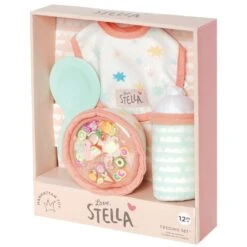 Love, Stella Feeding Set | Manhattan Toy(Love Stella Feeding Set Manhattan Toy) -Curious Bear Toys Store 158980R1 Stella Feeding Set V1 Pkg 1