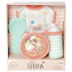 Love, Stella Feeding Set | Manhattan Toy(Love Stella Feeding Set Manhattan Toy) -Curious Bear Toys Store 158980R1 Stella Feeding Set V1 Pkg