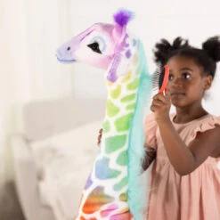 Rainbow Plush Giraffe | Melissa & Doug - LOCAL PICK UP ONLY(Rainbow Plush Giraffe Melissa Doug Local Pick Up Only Copy) -Curious Bear Toys Store 165628616e46fc2f04143a1d134ba1c9bd5a7712