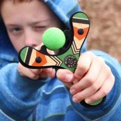 Mischief Maker® Slingshot | Mighty Fun(Mischief Maker® Slingshot Racing Mighty Fun) -Curious Bear Toys Store 2 kids slingshot mischief maker classic green boy