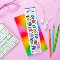 Googly Eyed Espresso Expressions Stickers | Pipsticks(Googly Eyed Espresso Expressions Pipsticks) -Curious Bear Toys Store 20250617034948 E656E677