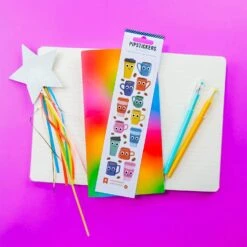 Googly Eyed Espresso Expressions Stickers | Pipsticks(Googly Eyed Espresso Expressions Pipsticks) -Curious Bear Toys Store 20250617034950 389AF00B