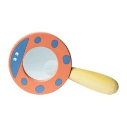 Discovery Magnifying Glass(Discovery Magnifying Glass) -Curious Bear Toys Store 220034 Natural Discovery Wooden Magnifying Glass Ladybird