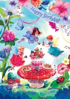 Fairy Garden Party Glitter Card(Fairy Garden Party Glitter Card)