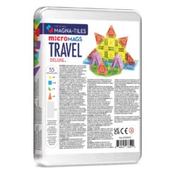 MicroMAGS 55-Piece Deluxe Travel Set | Magna-Tiles(Micromags 55 Piece Deluxe Travel Set Magna Tiles) -Curious Bear Toys Store 25MM TravelDLX BR11 RGB 1