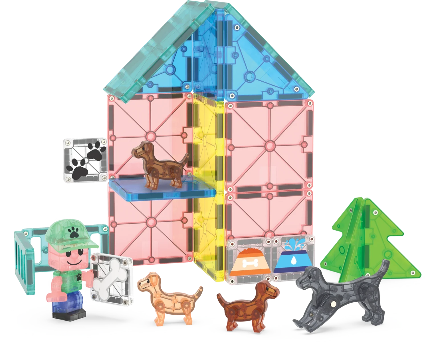 Puppy Park 27-Piece Set | Magna-Tiles(Puppy Park 27 Piece Set Magna Tiles) 2 Puppy Park 27-Piece Set | Magna-Tiles(Puppy Park 27 Piece Set Magna Tiles) - Image 2