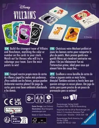 Disney Villains Card Game | Ravensburger(Disney Villains Card Game Ravensburger) 2 Disney Villains Card Game | Ravensburger(Disney Villains Card Game Ravensburger) - Image 2