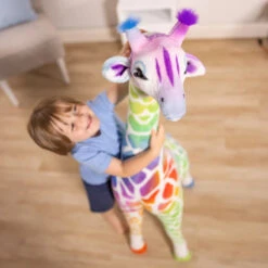 Rainbow Plush Giraffe | Melissa & Doug - LOCAL PICK UP ONLY(Rainbow Plush Giraffe Melissa Doug Local Pick Up Only Copy) -Curious Bear Toys Store 32203 Rainbow Giraffe 072523 8016