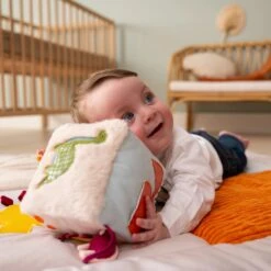 Soft Activity Cube - Dino | Little Big Friends(Soft Activity Cube Dino Little Big Friends) -Curious Bear Toys Store 3321aa483bc991d8ffbee3a628c8241dac10fbee9c08672f7fb77f2b0a72ff35