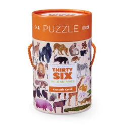 100-Piece Puzzle - 36 Wild Animals | Crocodile Creek(100 Piece Puzzle 36 Wild Animals Crocodile Creek)