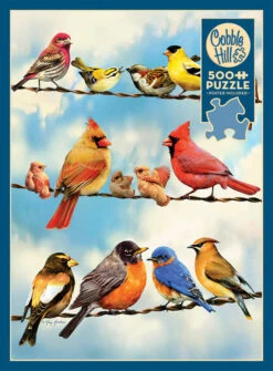Birds On A Wire Puzzle - 500 Piece | Cobble Hill(Birds On A Wire 500 Piece Cobble Hill) -Curious Bear Toys Store 45046 birds on a wire 2d rgb 663x900 605be40a 230e 4d1c 8c66 4c7142bb12bc