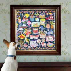 The Cat & The Yarn 1000 Sq Puzzle | EeBoo(The Cat The Yarn 1000 Sq Puzzle Eeboo) -Curious Bear Toys Store 466c8c0ffbd969c25ff69278c03396ff379847d22e3714209848001bc0c7bba6