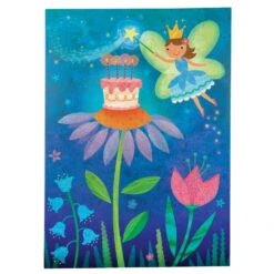 MindWare Fairy In Flowers Card - Glitter(Fairy In Flowers Card)