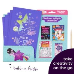 Penguin Random House Scratch-And-Play Unicorn Hidden Pictures | Highlights(Scratch And Play Unicorn Hidden Pictures Highlights) -Curious Bear Toys Store 47f711f1b5bb2f2d0076ac5175b304aa11bbd94ed8d7257d13615acbaf404e58