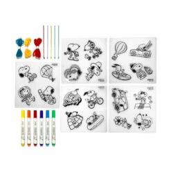OOLY X Peanuts: D.I.Y. Shrink Art Kit & 6 Mini Paint Markers | OOLY(Ooly X Peanuts D I Y Shrink Art Kit 6 Mini Paint Markers Ooly) -Curious Bear Toys Store 49ae27549823313680cfc58995f428de78167242f7bcaaab244a071e64ece6c0