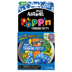 Popp'n Thinking Putty - Crackel'n Kracken - Thinking Putty Tin 4" | Crazy Aaron's(Poppn Thinking Putty Crackeln Kracken)