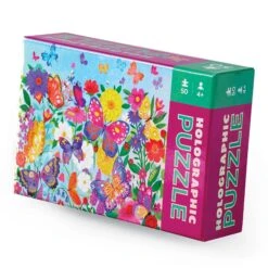 50-Piece Holographic Puzzle - Butterflies | Crocodile Creek(50 Piece Holographic Puzzle Butterflies Crocodile Creek)