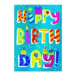 MindWare Happy Birthday Glitter Lettering Card(Happy Birthday Glitter Lettering Card)