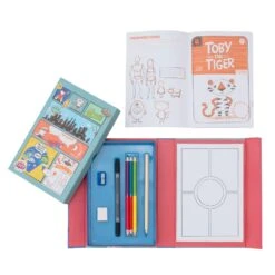 Comic Book Kit | Tiger Tribe(Comic Book Kit 1) -Curious Bear Toys Store 60249 Tiger Tribe Comic Book Kit Open web 1536x1536 1