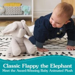SPIN MASTER Peek-a-Boo Flappy The Elephant, 7" | GUND(Peek A Boo Flappy The Elephant 7 Gund) -Curious Bear Toys Store 6071301 9