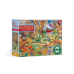 Fairy Cottage 20 Piece Rectangle Puzzle | EeBoo(Fairy Cottage 20 Piece Rectangle Puzzle Eeboo)