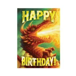MindWare Dragon Foil Birthday Card(Dragon Foil Birthday Card)