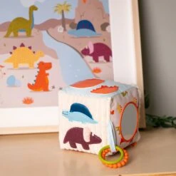 Soft Activity Cube - Dino | Little Big Friends(Soft Activity Cube Dino Little Big Friends) -Curious Bear Toys Store 68cb837783ad6261af6691c709dc470e6a624fc60fac03203cbd691dff11037b