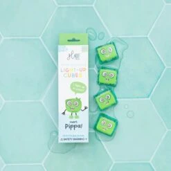 Pippa Light Up Cubes - NEXT GEN | Glo Pals(Green Glo Pals 4 Pack Pippa Next Gen)