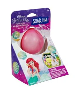 Disney Princess- Soak Zone™ Reusable Water Balloon 4 Pack | Little Kids(Soak Zone™disney Marvel Reusable Water Balloon)