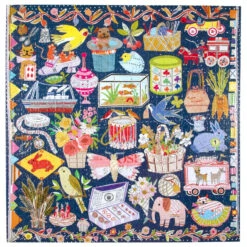 The Cat & The Yarn 1000 Sq Puzzle | EeBoo(The Cat The Yarn 1000 Sq Puzzle Eeboo) -Curious Bear Toys Store 75479ce78bd333db1bd3dabdde2ee59a7a0abb4eeac17990c31c34fb3aefe96c