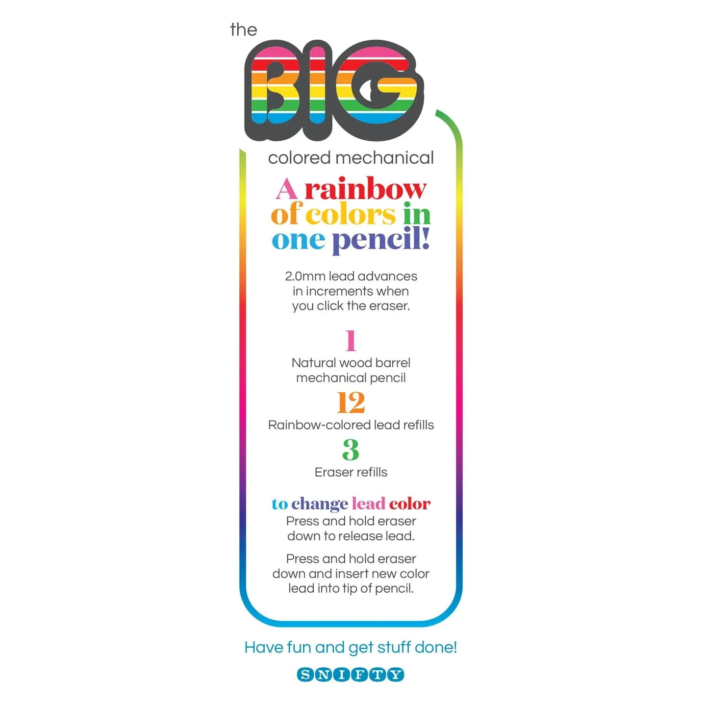 Big Colored Mechanical Pencil Set | Snifty(Big Colored Mechanical Pencil Set Snifty) 2 Big Colored Mechanical Pencil Set | Snifty(Big Colored Mechanical Pencil Set Snifty) - Image 2