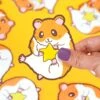 Ultra Super Cute Hamster Vinyl Sticker | Turtle's Soup(Hamstar Hamster Vinyl Sticker)