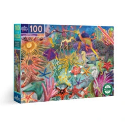 Seahorses, Sea Stars & Sea Slugs 100 Piece Rectangle Puzzle | EeBoo(Seahorses Sea Stars Sea Slugs 100 Piece Rectangle Puzzle Eeboo)