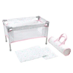 Berenguer Boutique Travel Foldable Crib/Play Pen - Pink | JC Toys(Berenguer Boutique Travel Foldable Crib Play Pen Pink Jc Toys) 13 Berenguer Boutique Travel Foldable Crib/Play Pen - Pink | JC Toys(Berenguer Boutique Travel Foldable Crib Play Pen Pink Jc Toys) -Curious Bear Toys Store 81603Pink MAIN cuna munecas plegable ELI