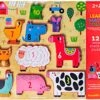Crocodile Creek 123 Barnyard - Wood Stacking Puzzle(123 Barnyard Wood Stacking Puzzle)